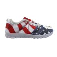 thumbnail image 3 of Chririnla 4th of July Women Mesh Sneakers Featuring American Flag Eagle, Breathable Lace up Athletic Trainers for Running Walking Training, 3 of 11