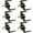 Black, variant on Lara Door Lever Black Passage Door Handle 6 Pack by Villar Home Designs