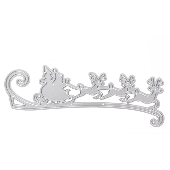 FRCOLOR  Santa Claus Knife Model  Cutting Dies Silver Color Christmas