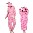 thumbnail image 1 of Pijamas Kigurumi de invierno para niños y niñas, ropa de dormir con capucha de ciervo de Navidad, dibujos animados de animales, Onesie, 1 of 4