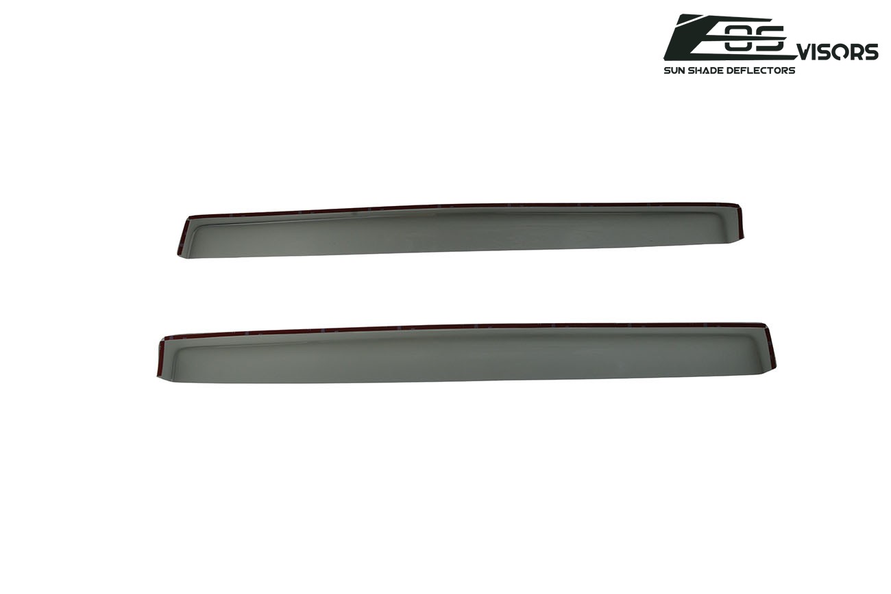 Extreme Online Store Replacement for 2011-2017 Honda Odyssey | EOS Visors JDM in-Channel Style Smoke Tinted Side Vents Window Deflectors Rain Guard