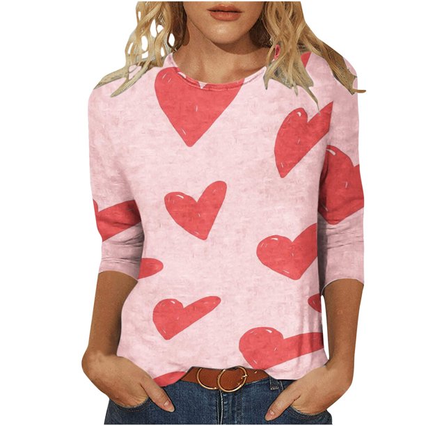 Pink Color 3/4 Sleeves Stylish Ladies Tops For Casual And Regular