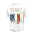 thumbnail image 2 of LNZGNM Patriotic Shirts for Men Star Stripes Graphic Crewneck T-Shirts Casual 250th Anniversary Short Sleeve Shirt Workout Tops,White S, 2 of 4