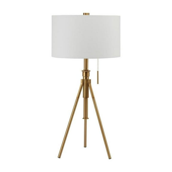 Furniture of America Coria Contemporary Metal 16" Table Lamp in Stained Gold