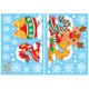 thumbnail image 1 of 6 Pegatina navideña para ventana, decoración de pared de muñeco de nieve y Papá Noel con dibujos animados, pegatinas estáticas de vidrio artesanal, decoración navideña para invier, 1 of 5
