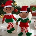 thumbnail image 3 of Holiday Christmas Elf Plush Doll | 14 Inches Tall, 3 of 6