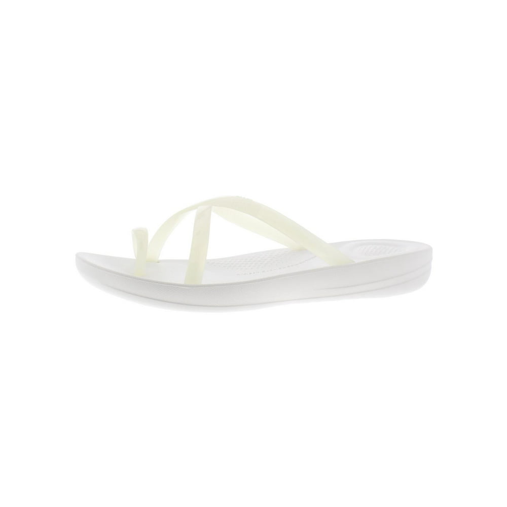 FitFlop - Fitflop Womens Iqushion Wave Pearlised Toe Loop Slip On Flip ...