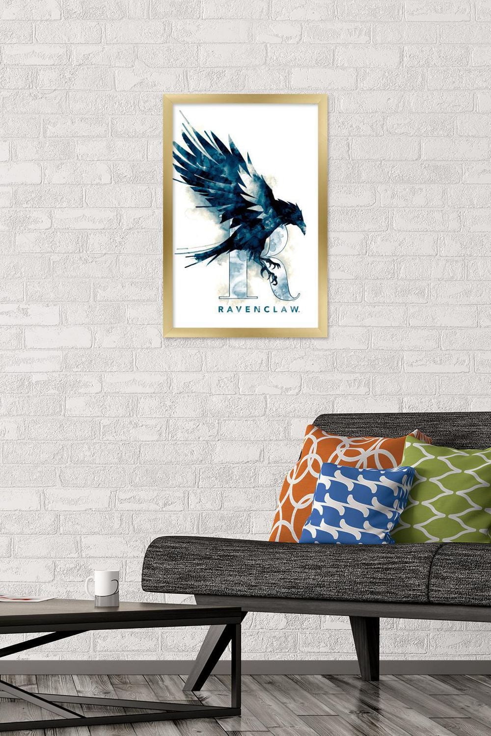 The Wizarding World: Harry Potter - Ravenclaw Illustrated House Logo Wall Poster, 14.725" x 22.375"