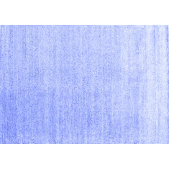 Ahgly Company Machine Washable Indoor Rectangle Abstract Blue Contemporary Area Rugs, 5' x 8'