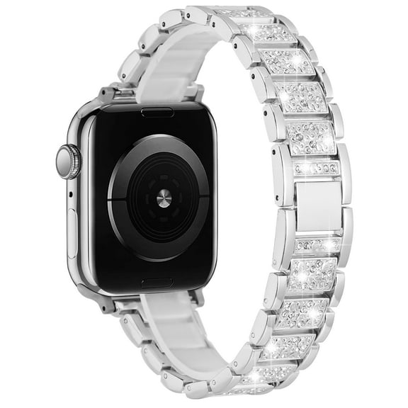 Xpm Compatible with Apple Watch Ultra Size 49mm (2022) Jewelry Gem Bling Diamond Replacement Bracelet Band Strap Wristbands Buckle for iWatch Ultra [ Silver ]
