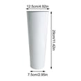 thumbnail image 2 of dgysar Tall Galvanized Flower Bucket 15 Inch Metal Vase with Vintage Handles Farmhouse Decor for Balcony Garden and Family Party Events B 1pc, 2 of 2