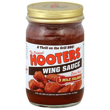Hooters 3 Mile Island Wing Sauce, 12 fl oz, (Pack of (Best Hooters Wing Sauce)