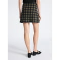 thumbnail image 3 of Free Assembly Women's Fit and Flare Plaid Mini Sweater Skirt, Sizes, XS-XXL, 3 of 5