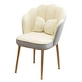 thumbnail image 4 of Silla de tocador Con respaldo curvo y patas de metal Strade Fareast Limited Gris Beige, 4 of 8