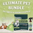 thumbnail image 2 of Sprinkle & Sweep: Pet Mess & Odor Cleanup Bundle - 15oz Bag, Dustpan Broom, 24oz Enzyme Stain Spray - Dog Accident Clumping Powder & Spot Treatment, 2 of 11