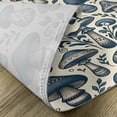 thumbnail image 4 of Ambesonne Mushroom Place Mats Set of 4, Bicolour Boho Woodland Art, Standard Size, Ivory and Slate Blue, 4 of 5
