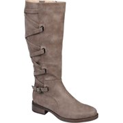 Journee Collection Womens Carly Stacked Heel Riding Boots