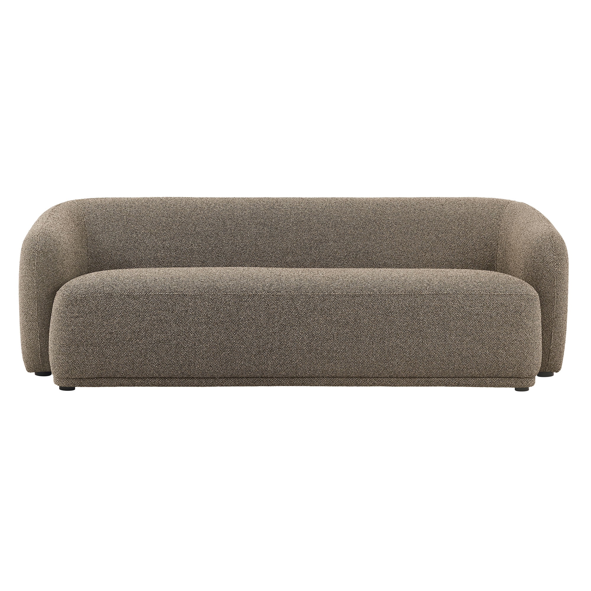 Monica 88 Inch Boucle Fabric Sofa in Earth