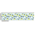 thumbnail image 3 of Cartoon Fabric by the Yard, Pineapple Rain Clouds Triangles Crescent Moon Hello Doodle Illustration, Decorative Upholstery Fabric for Chairs & Home Accents, Pale Blue Yellow by Ambesonne, 3 of 5