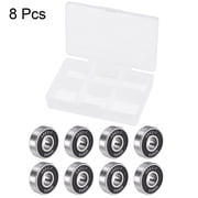 Uxcell Deep Groove Ball Bearings ABEC7 for Skateboard Inline Roller Skates ABEC-7 Black