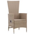 thumbnail image 2 of vidaXL Outdoor Chairs 2 pcs with Cushions Poly Rattan Beige, 2 of 5