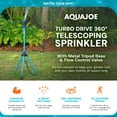 thumbnail image 3 of Aqua Joe Adjustable Metal Tripod Sprinkler Mister, 6 Patterns, Telescoping, AJ-6PSTB-MAX, 3 of 14