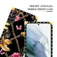 thumbnail image 5 of FKBRCL4U Compatible with Samsung Galaxy S23 Plus Case, Pink Golden Chain Tropical Flower Luxury Golden Decoration for Girl Women Soft TPU Shockproof Protective Hard PC Back, 5 of 7