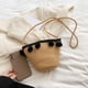 thumbnail image 1 of Bolso de hombro tipo cubo para mujer, bolso cruzado de cuerda de algodón de ganchillo (negro) Ndcxsfigh Para Estrenar, 1 of 8