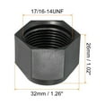 thumbnail image 2 of Uxcell Plastic Flare Cap Female Thread 5Pcs 45 Degree SAE Flare Tube Fitting Valve Cap 3/4" 10, 2 of 6