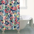 thumbnail image 4 of Pioneer Flower Floral Print Pattern Shower Curtain 36"x72" ,Bathroom Decorative Shower Curtains Set with 12 Hooks,Modern Waterproof Washable Shower Curtain, 4 of 6