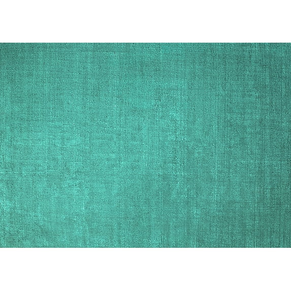Ahgly Company Indoor Rectangle Oriental Turquoise Blue Industrial Area Rugs, 4' x 6'