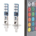 thumbnail image 3 of 2 piezas 880881 H1 H3 5050 RGB LED faro de coche antiniebla accesorios de bombillas de lámpara - Enchufe H1 Estilo A, 3 of 6