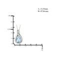 thumbnail image 2 of JewelersClub Silver Necklaces for Women –Silver Necklace for Women .925 Sterling Silver – Sky Blue Topaz Necklace Centerpiece, White Diamond Accents – Hypoallergenic Pendant, 2 of 4