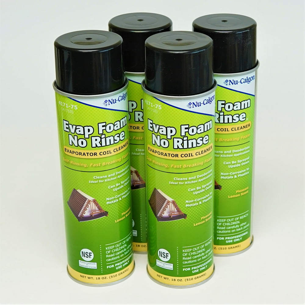 NuCalgon 417175 Evap Foam No Rinse Evaporator Coil Cleaner, 18 oz