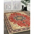 thumbnail image 2 of Ahgly Company Indoor Rectangle Traditional Sandy Brown Medallion Area Rugs, Swatch Sample, 2 of 6