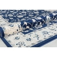 thumbnail image 4 of Centurion CY50A Floral Navy Transitional Vintage Navy Area Rug, 5'0"x5'0", 4 of 4