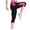 Hot Pink pants for women, variant on Summer Saving Wycnly on Sale Capris for Women Womens Yoga Capris Pants Fashion Color Patchwork Stretchy Lightweight Sports Cropped Pants Workout Slim Fit High Waist Gym 3/4 Pants