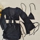 thumbnail image 5 of Traje de baño de 2 piezas para mujer, trajes de baño para mujer, traje de baño de mujer con abertura, cintura alta, color liso, bikini conservador y a la moda, traje de baño de nailon para mujer, 5 of 7