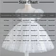 thumbnail image 3 of AUNVITO Girls Bubble Sleeve Round Neck Star Sequins Mesh Tulle Princess Party Dress Short Sleeve Evening Gown, 3 of 5