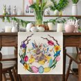 thumbnail image 1 of Cqxid Decorative Table Banner Under $5 Easter Table Flag Digital Printing Linen Table Mat Rabbit Eggs Party Adornment Tablecloth, 1 of 4
