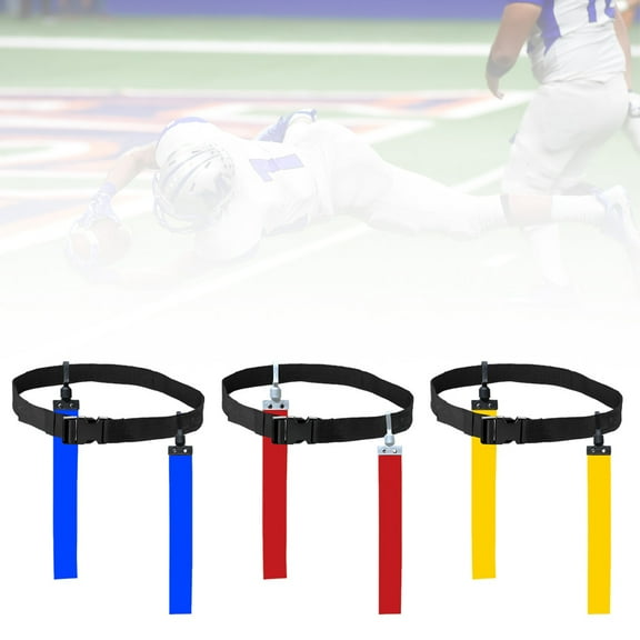 Windfall 1Pc Football Tag Belt-American Football Match Training Belt Adjustable Rugby Flag Tag Waist Strap