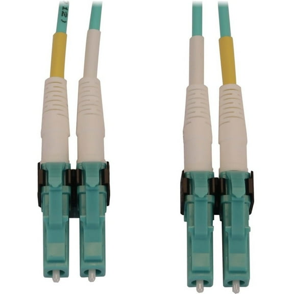 Tripp Lite N820X-03M-OM4 Fiber Optic Duplex Network Cable, Aqua Jacket, Aqua Connector