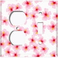 thumbnail image 4 of Metal Light Switch Plate Cover Japanese Sakura Flower Pink White Wallpaper FLW042, 4 of 13
