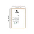 thumbnail image 3 of 2pcs Wooden Picture Frames With Argyle Pattern Backing, Artistic Home Decor Wall Hanging & Tabletop Frame, 3 of 5