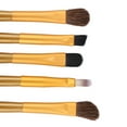 thumbnail image 7 of Vocoste Travel Blending Makeup Brush Set Foundation Contour Concealer Blusher Brush 15.3x2.3cm Gold Tone 5 Pcs, 7 of 7