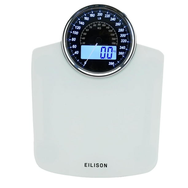 EILISON BáScula De Pesaje Digital Y AnalóGica 2 En 1 Altamente Avanzada Para Peso Corporal: 400 Libr