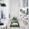 thumbnail image 4 of Yayeee Runner Rug for Bedroom 2'x6' Machine Washable Hallway Non Slip Mat, Black Abstract, 4 of 8