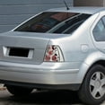 thumbnail image 2 of Spec-D Tuning Chrome Housing Clear Lens Tail Lights Compatible with 1999-2005 VW Jetta/Bora MK4 4-door Sedan, Left + Right Pair Assembly, 2 of 7