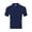 Navy, variant on Mens Textured Knit Polo Shirts Regular Fit Stretchy Golf Shirts