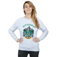thumbnail image 2 of Harry Potter Womens Slytherin Crest Sweatshirt, 2 of 5